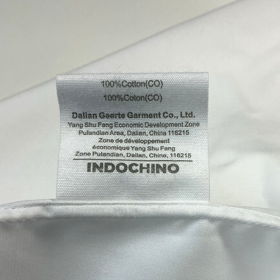 Indochino Custom Dress Shirt 2xl Xl White Solid Premium Cotton Tailored Euc — image 3 of 4